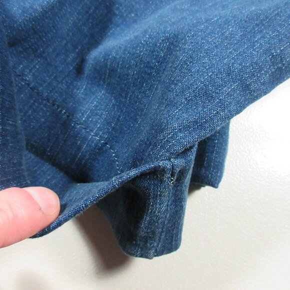 Levis womens dark 512 Perfectly Shaping stretch cuffed capri jeans 22W EUC - Picture 12 of 12